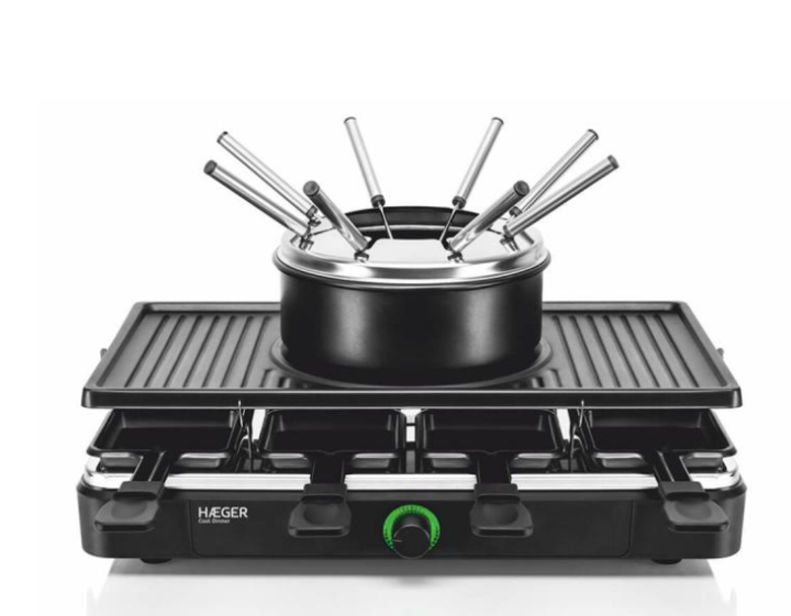 Cool Dinner 3 em 1 Fondue/Raclette/Grelhador