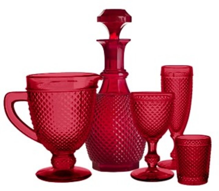 Calice Agua Bicos Vermelho
