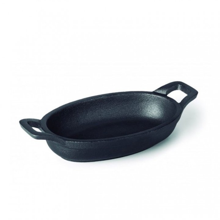 Frigideira Oval 17x12cm Ferro Fund.