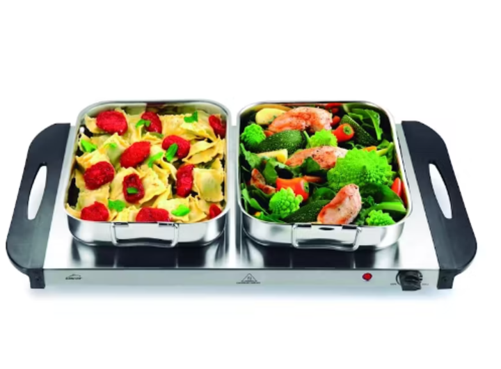 Placa El�ctrica de Aquecimento Inox 37.7x21cms