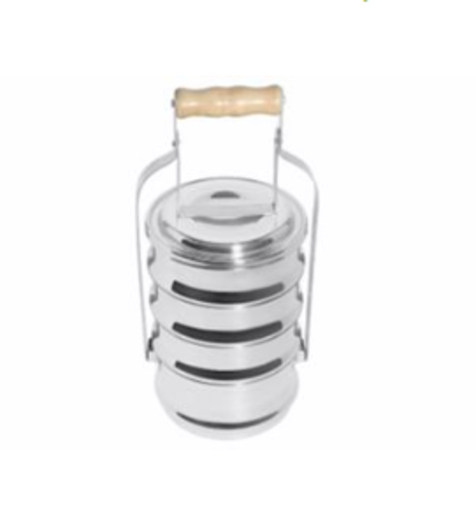 Porta Jantares Inox 4 Pecas 16cm 