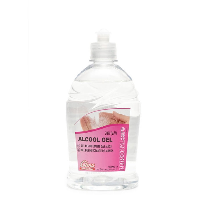Alcool Gel 500ml Desinfetante M�os Glow