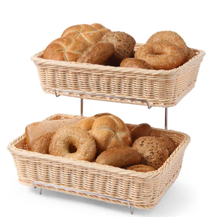 Expositor c/2 Cestos 1/2 c/Suporte Cromado