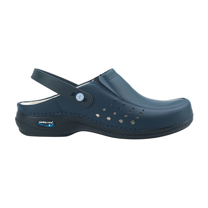 Sapato c/Elastico e Furos Azul Escuro