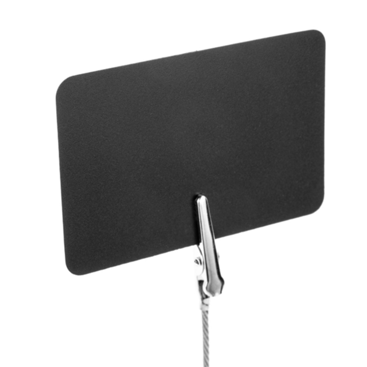 Placa p/Informa��o 10x15cm Preta