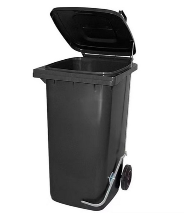 Balde Lixo c/Pedal c/2 Tampas 240 Litros