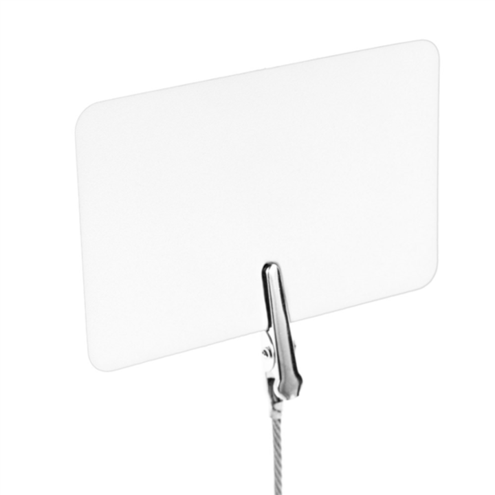 Placa p/Informa��o 5.1x7.6cm Branco