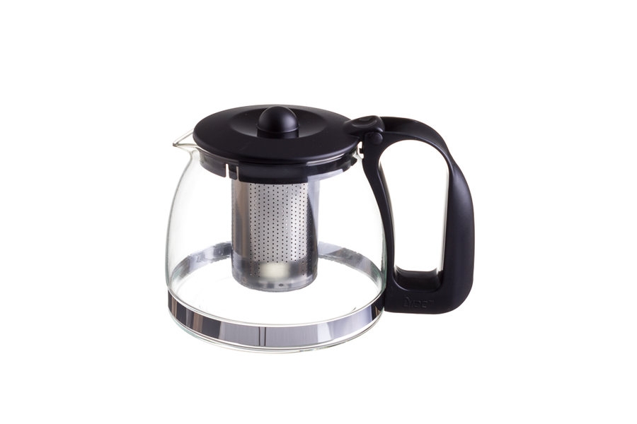 Bule Vidro c/Infusor Inox 1.25L