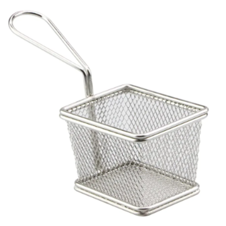 Cesto Rede Inox Retangular 13x10cm