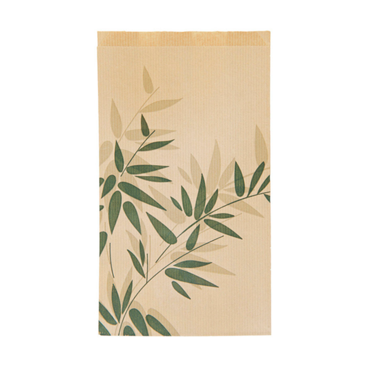 Saco 19+8x35cm 'Feel Green' Natural Kraft