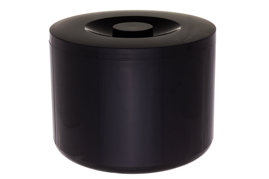 Balde Gelo Preto ABS 20cm