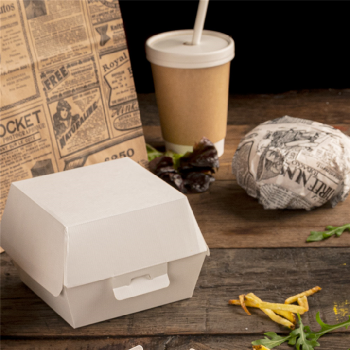 Caixa Hamburguer 12x12.5x9cm Branco