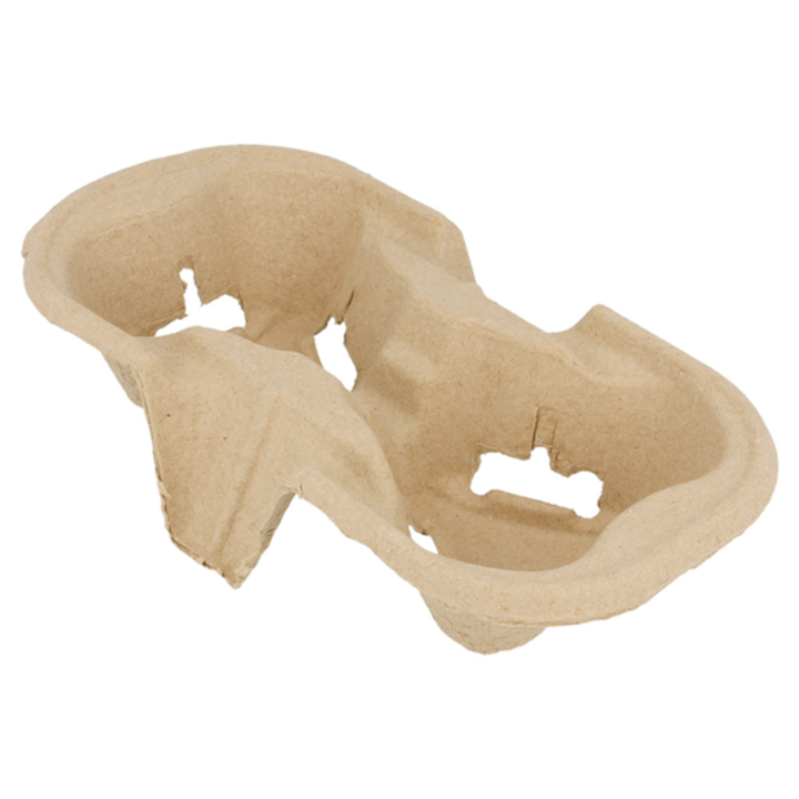 Base p/2 Copos Cart�o Natural 21x10.5cm