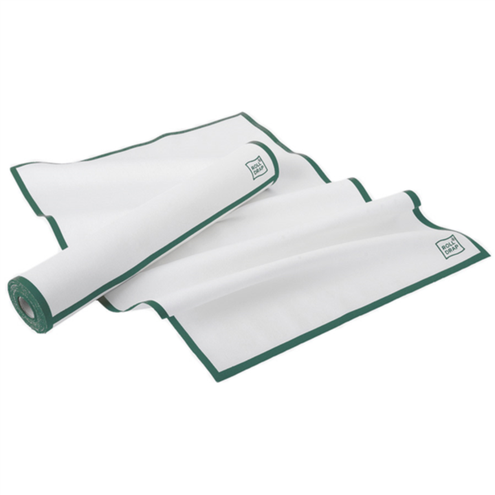 10 Panos de Algod�o 40x64cm Verde Roll Drap