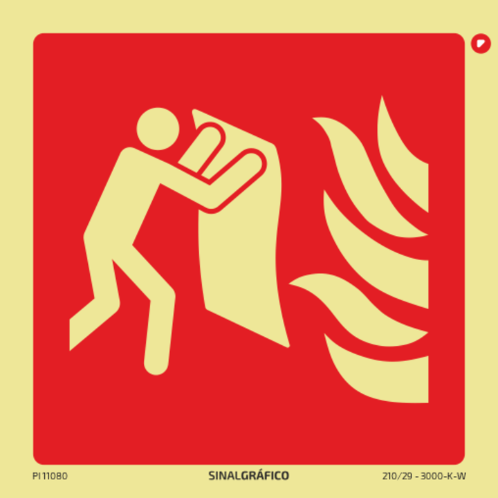 Sinaletica Fotoluminescente Manta Antifogo 150x100