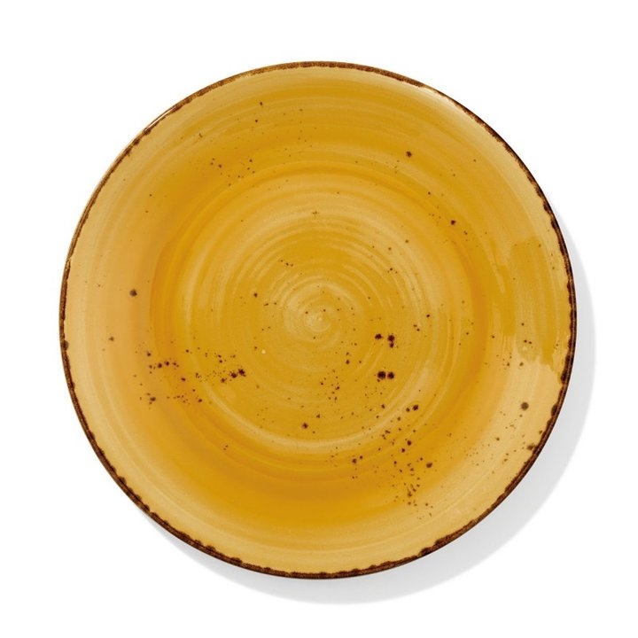 Prato Raso 28cm Amarelo Qualitat