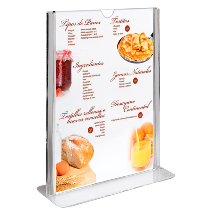 Porta Menu 21x29.7cm Acrilico