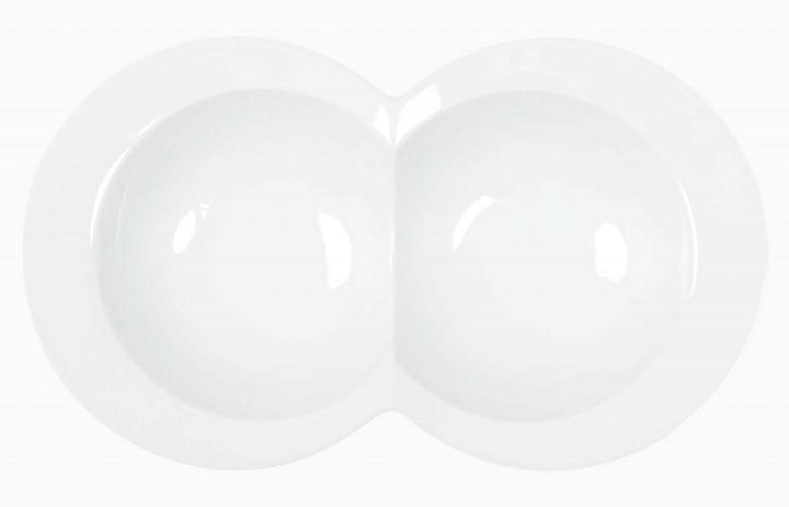 Eclipse Branco Prato Fundo Duplo 32cm