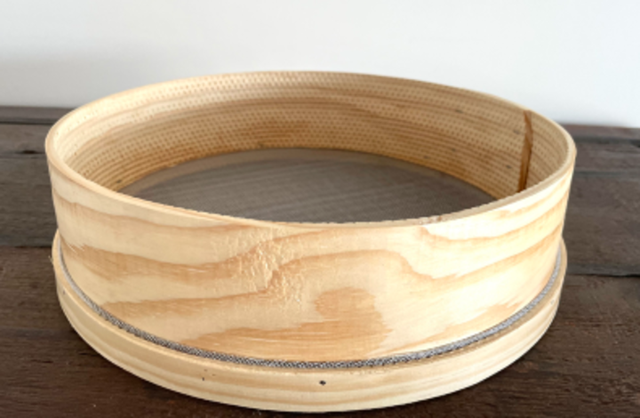 Peneira 16cm Madeira c/Rede Nylon