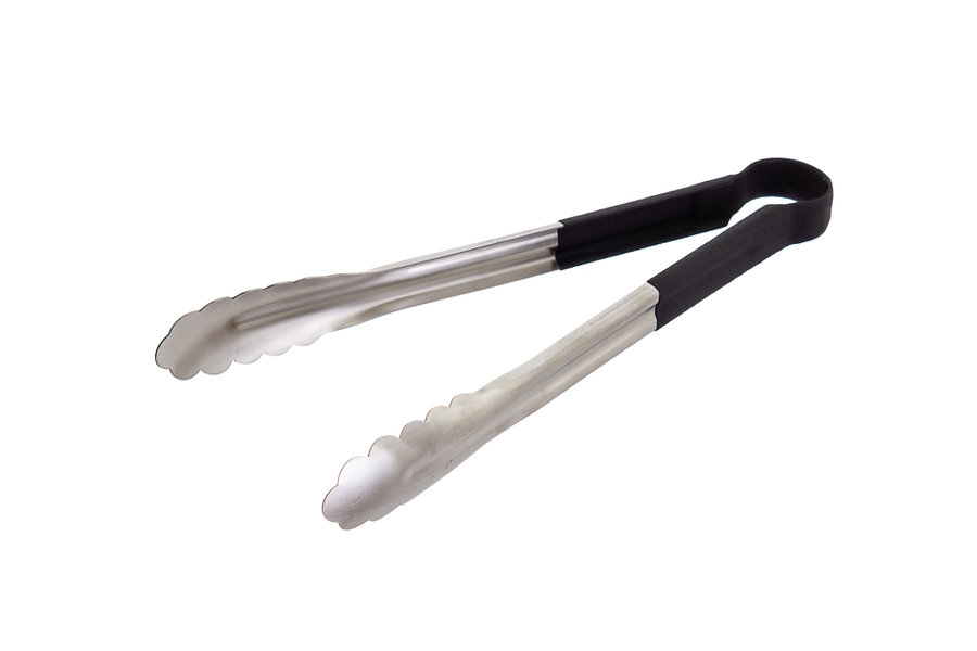 Pinca Jumbo Inox 30cm Rev. Plast. Preto