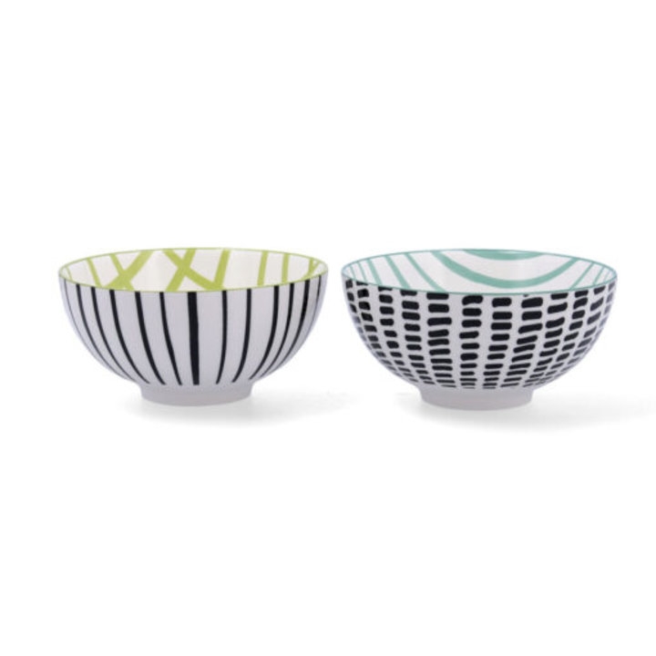 Conj. 2 Tigela Porcelana 15cm ZIGZAG