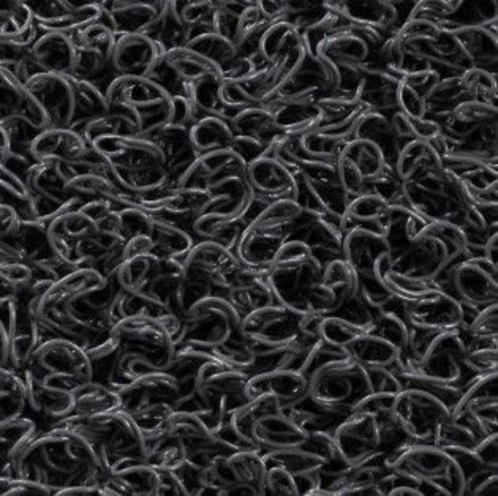 Tapete Plastico Esparguete Cushion 13mm Antracite - 120cm (Metro)