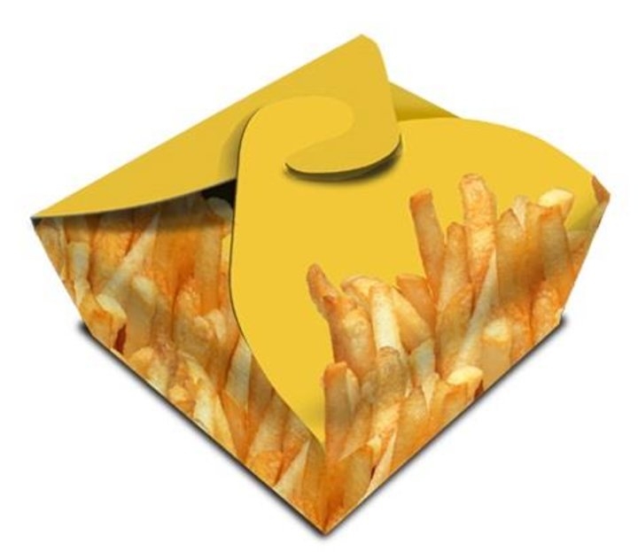 Caixa Batata Frita Meia Dose 120x120x50