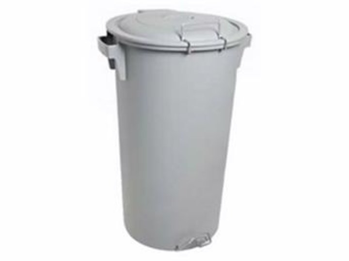 Balde 80L c/Pedal s/Rodas 