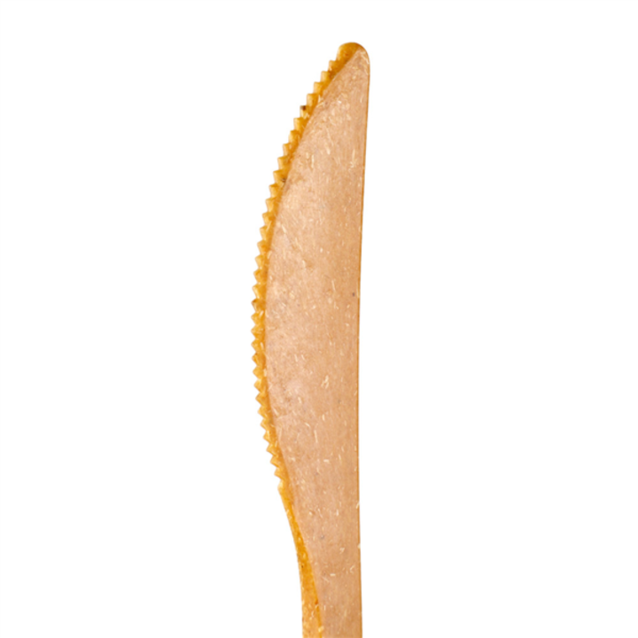Faca 17cm Natural Fibra Madeira