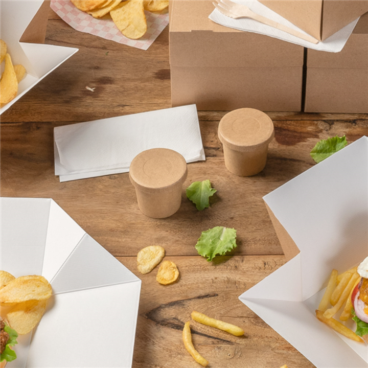 Tampa Cartao p/Copo 90ml Kraft