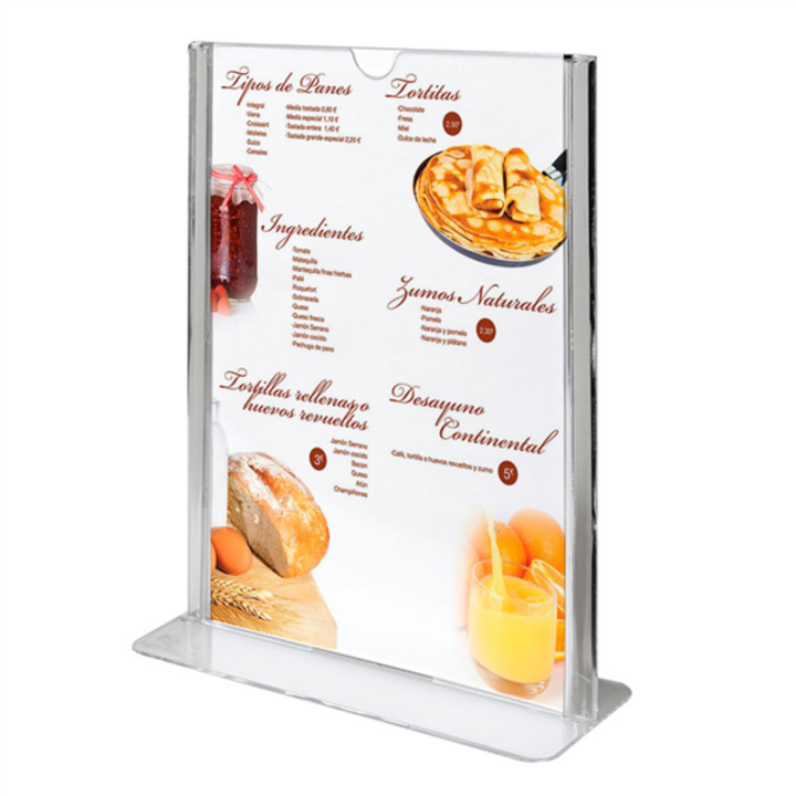 Suporte Menu Acrilico A5 14,8x21 CM