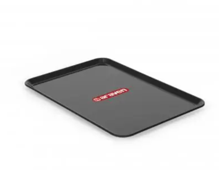 Bandeja Plana 35x24x1.2cm Preta 14023