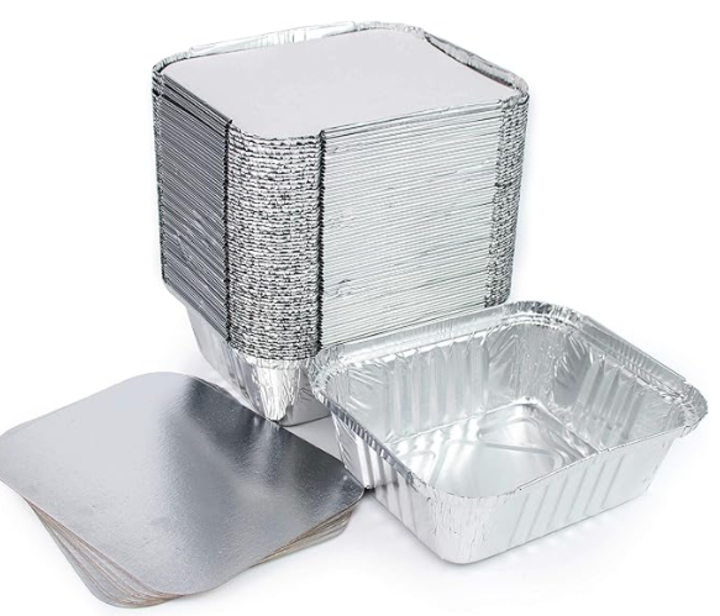 Caixa Aluminio Quadrada c/Tampa BR500ml