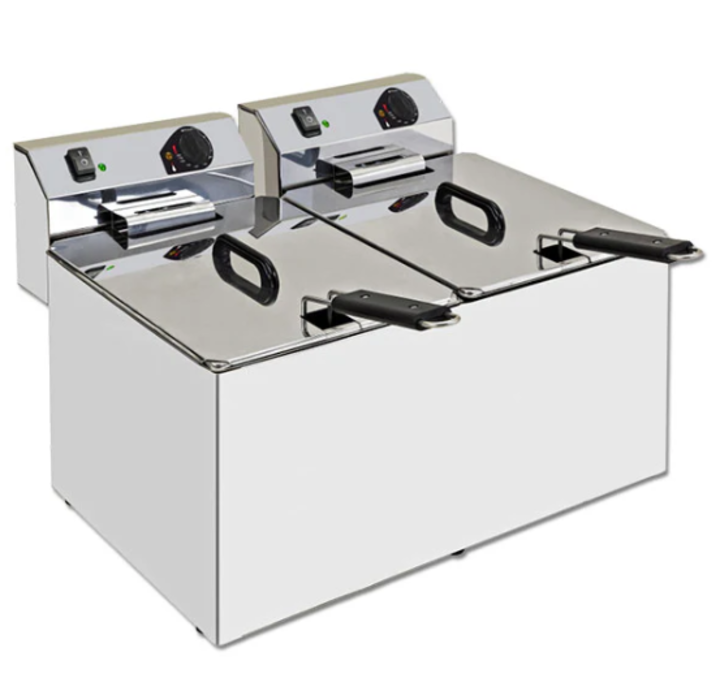 Fritadeira dupla de bancada 10+10L