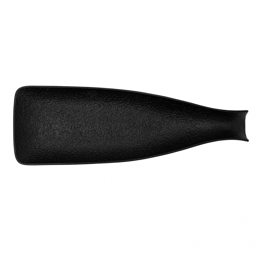 Travessa Garrafa 38x12cm Fosil Preta