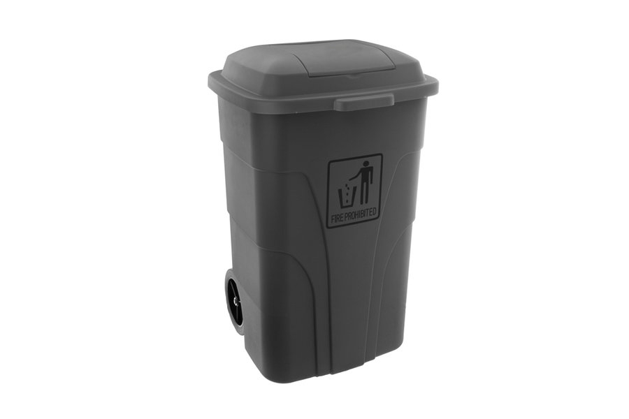 Balde Lixo c/Pedal c/2 Tampas 120L