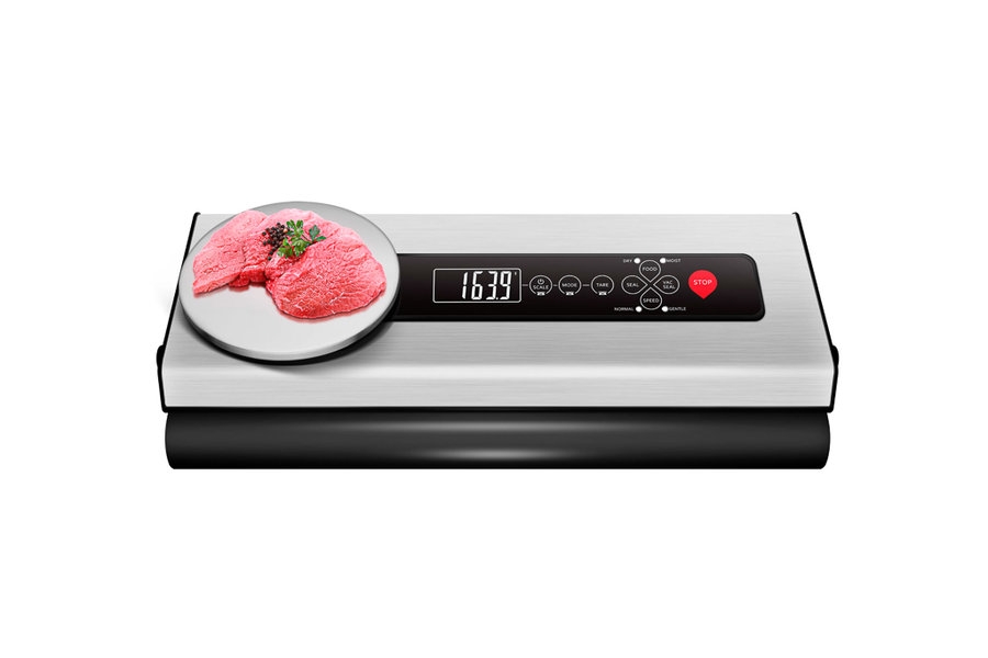 Maquina de Vacuo c/balanca+rolha para garrafa 