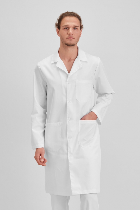 Bata Homem m/Comprida Branco ALVA