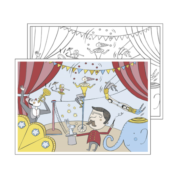 Toalhete 31x43cm Para Colorir Circus