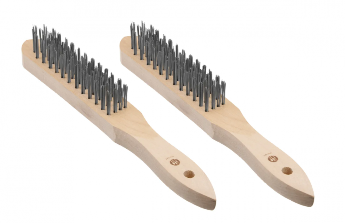 Conjunto 2 Escovas Aco p/Grelhador 